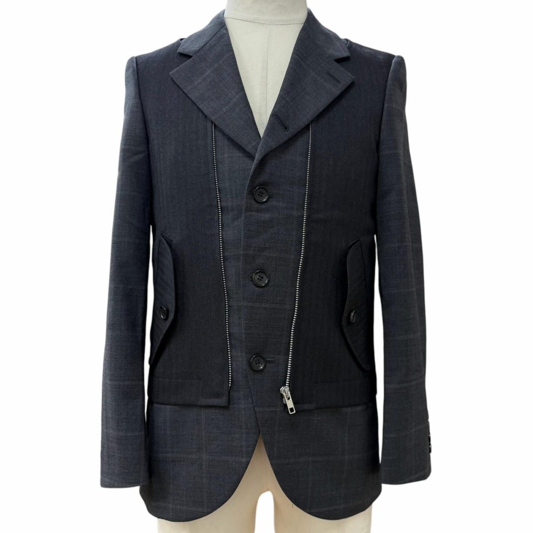 Excellent COMME des GARCONS HOMME DEUX tailored jacket gray wool mens XS DP-J048