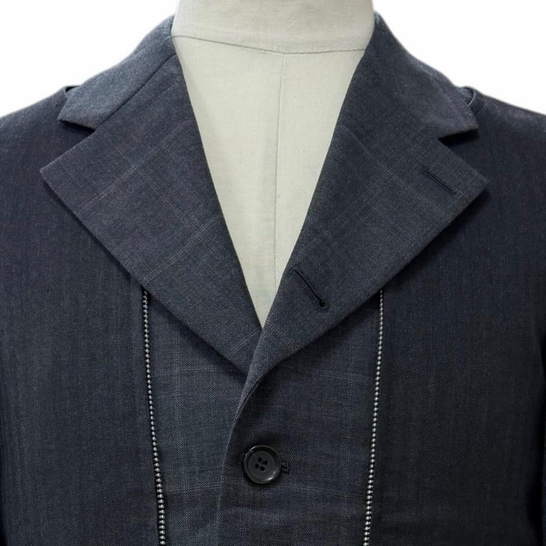 Excellent COMME des GARCONS HOMME DEUX tailored jacket gray wool mens XS DP-J048