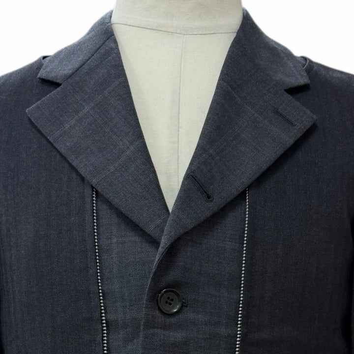 Excellent COMME des GARCONS HOMME DEUX tailored jacket gray wool mens XS DP-J048