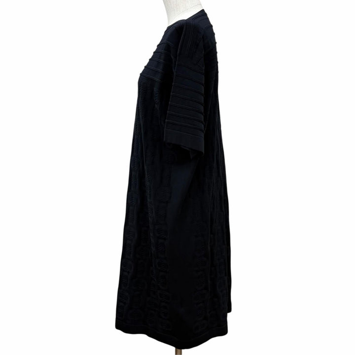 Excellent HERMES one piece Chaine d'Ancre Maillon black silk Women 40 3E2506D3
