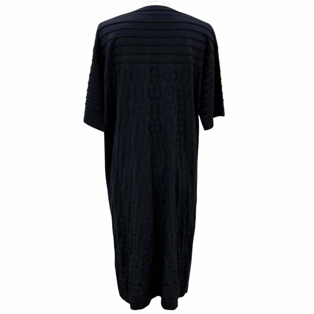 Excellent HERMES one piece Chaine d'Ancre Maillon black silk Women 40 3E2506D3