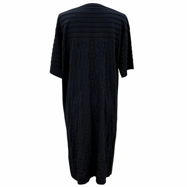 Excellent HERMES one piece Chaine d'Ancre Maillon black silk Women 40 3E2506D3