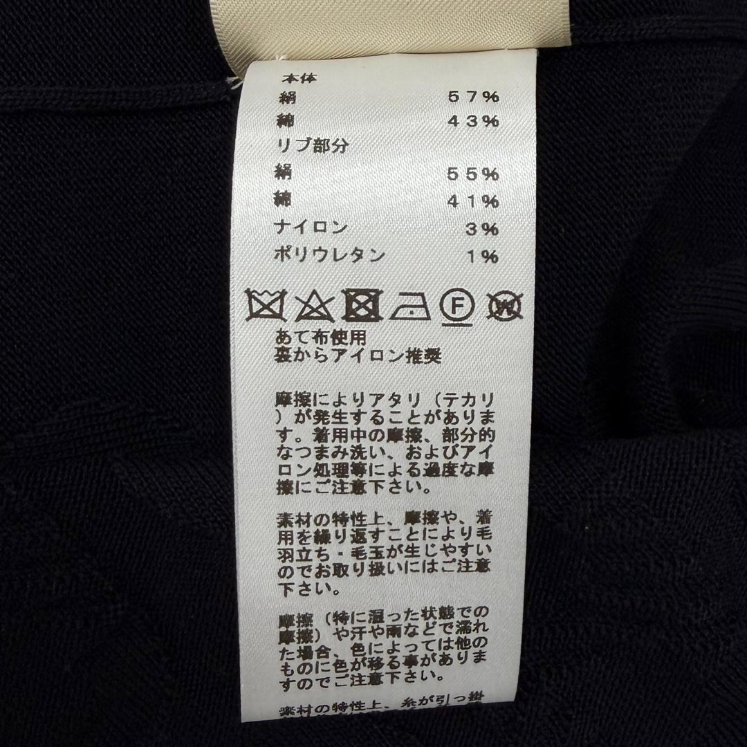 Excellent HERMES one piece Chaine d'Ancre Maillon black silk Women 40 3E2506D3
