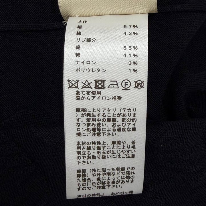 Excellent HERMES one piece Chaine d'Ancre Maillon black silk Women 40 3E2506D3