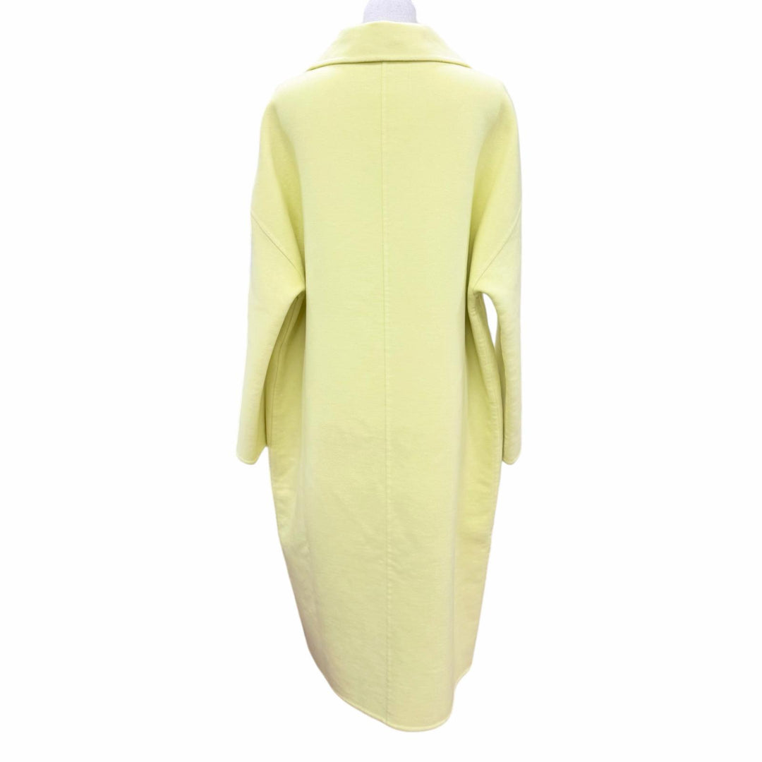 Excellent HERMES coat Double-faced ZIP UP yellow cashmere Women FR 38 2H0111DA