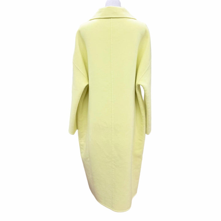 Excellent HERMES coat Double-faced ZIP UP yellow cashmere Women FR 38 2H0111DA