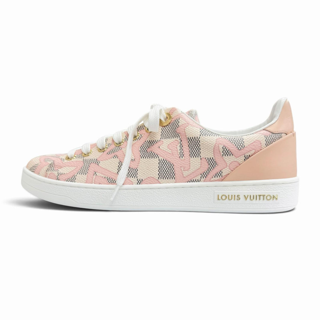 Pristine LOUIS VUITTON Low cut sneakers Damier Azul Tai Sienne IT 36