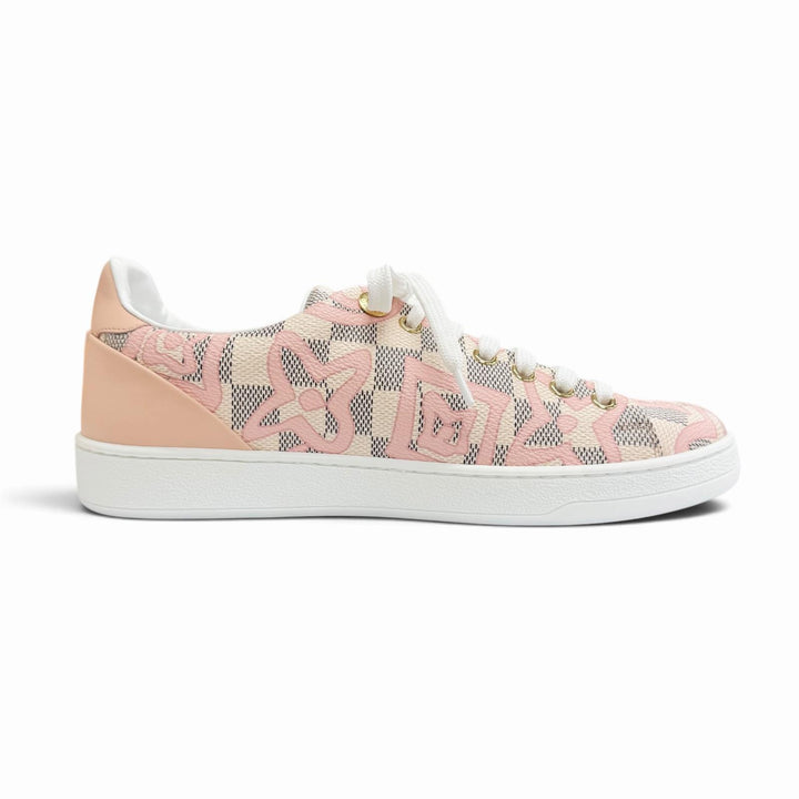Pristine LOUIS VUITTON Low cut sneakers Damier Azul Tai Sienne IT 36