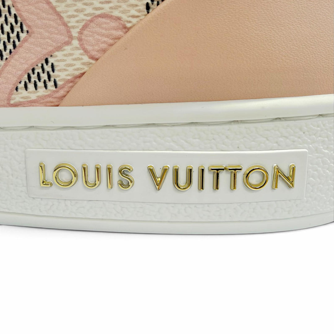 Pristine LOUIS VUITTON Low cut sneakers Damier Azul Tai Sienne IT 36