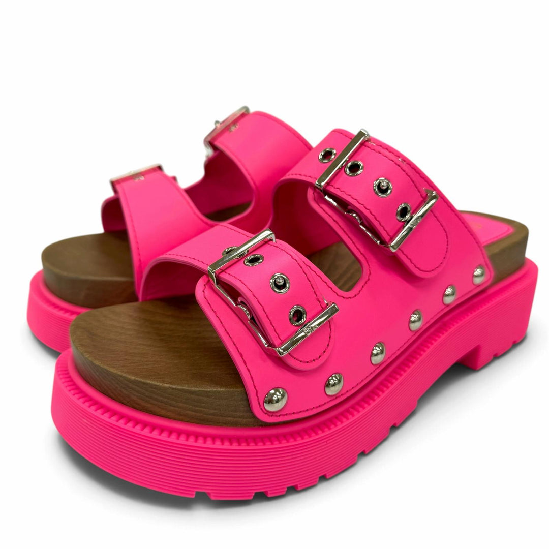 Pristine Christian Dior Sandals DIORQUAKE Belt Design Leather pink Women IT 36