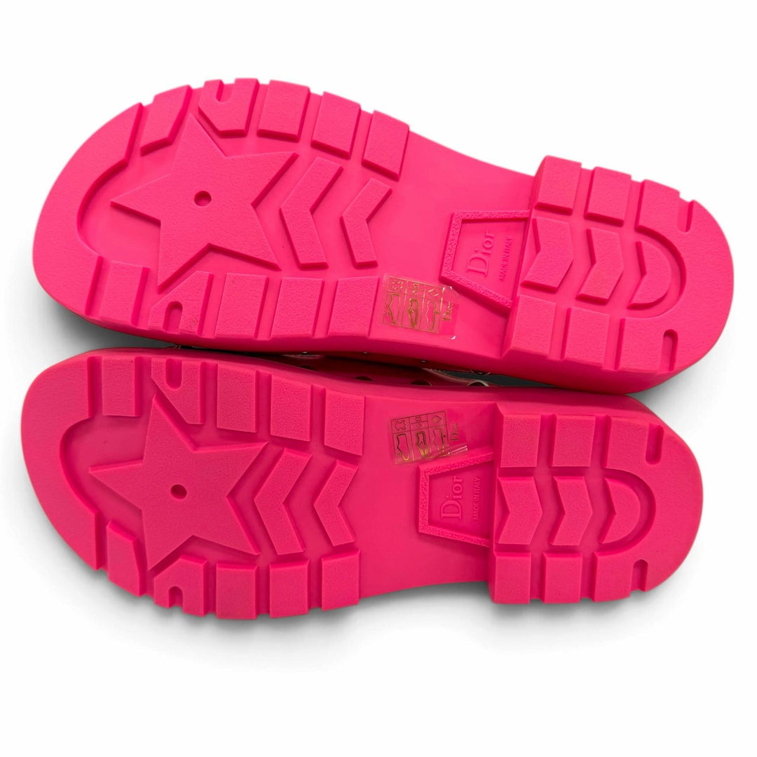 Pristine Christian Dior Sandals DIORQUAKE Belt Design Leather pink Women IT 36