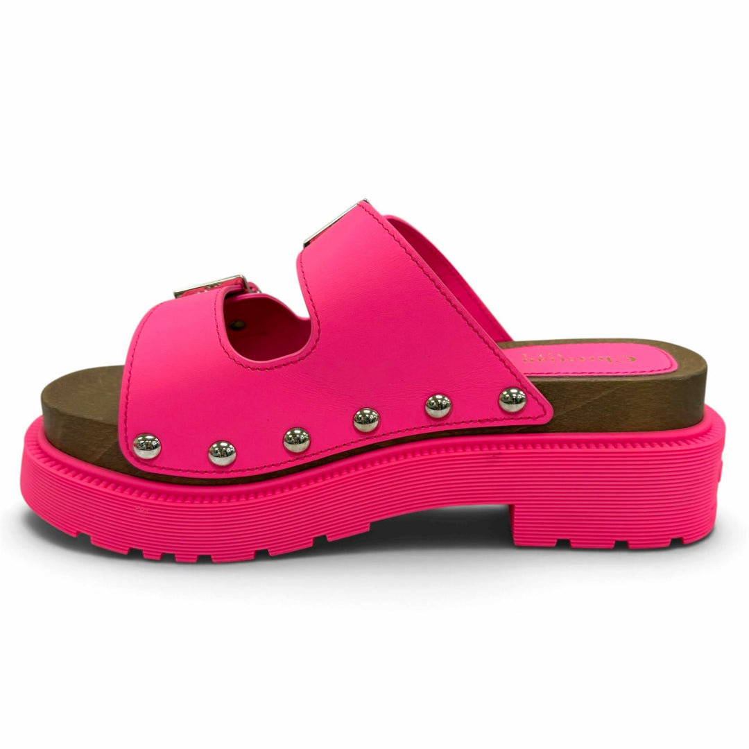 Pristine Christian Dior Sandals DIORQUAKE Belt Design Leather pink Women IT 36