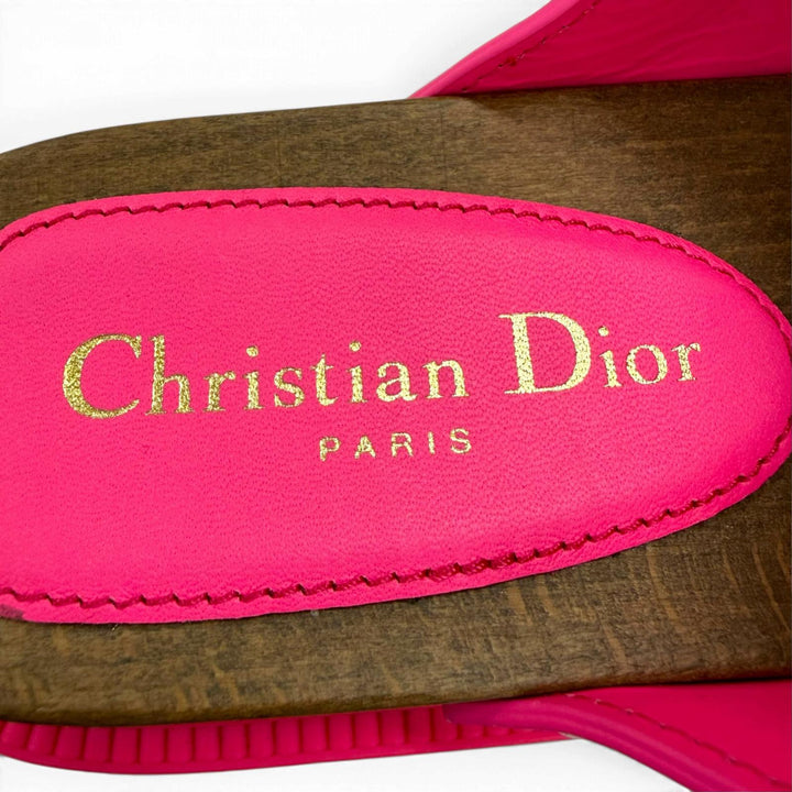 Pristine Christian Dior Sandals DIORQUAKE Belt Design Leather pink Women IT 36