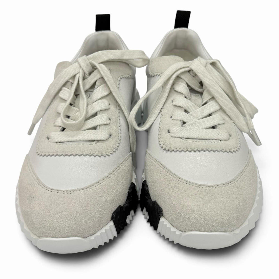 Pristine HERMES sneakers Sneaker Bouncing white Calfskin Leather Women 35