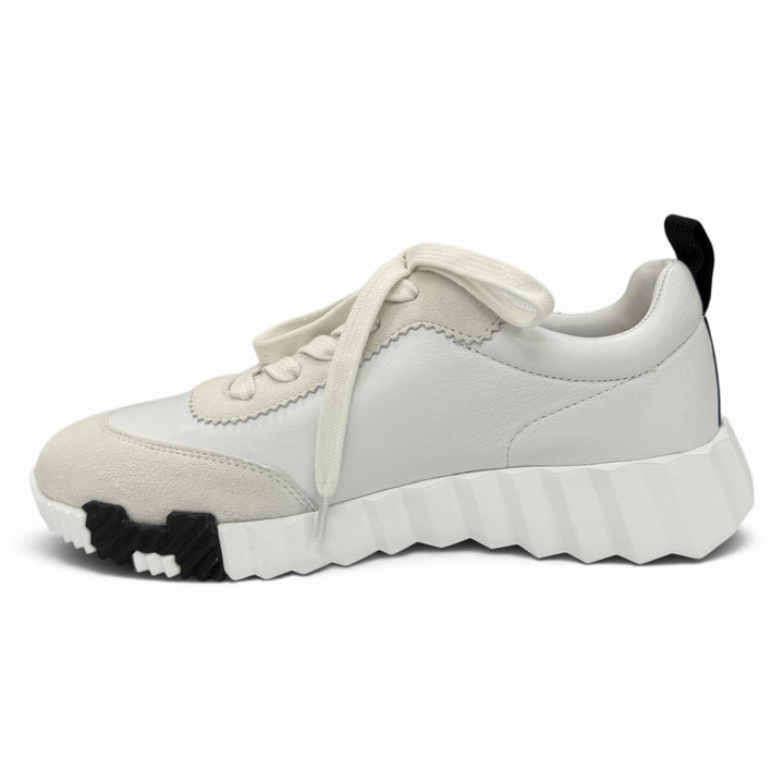 Pristine HERMES sneakers Sneaker Bouncing white Calfskin Leather Women 35