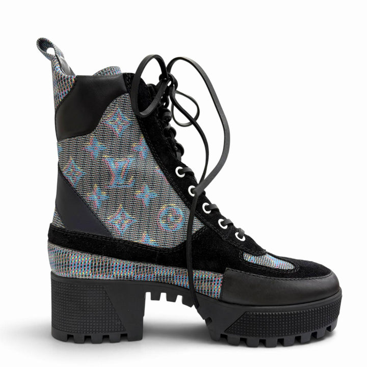 Excellent LOUIS VUITTON short boots Low rate line Monogram Ankle Boots 36.5