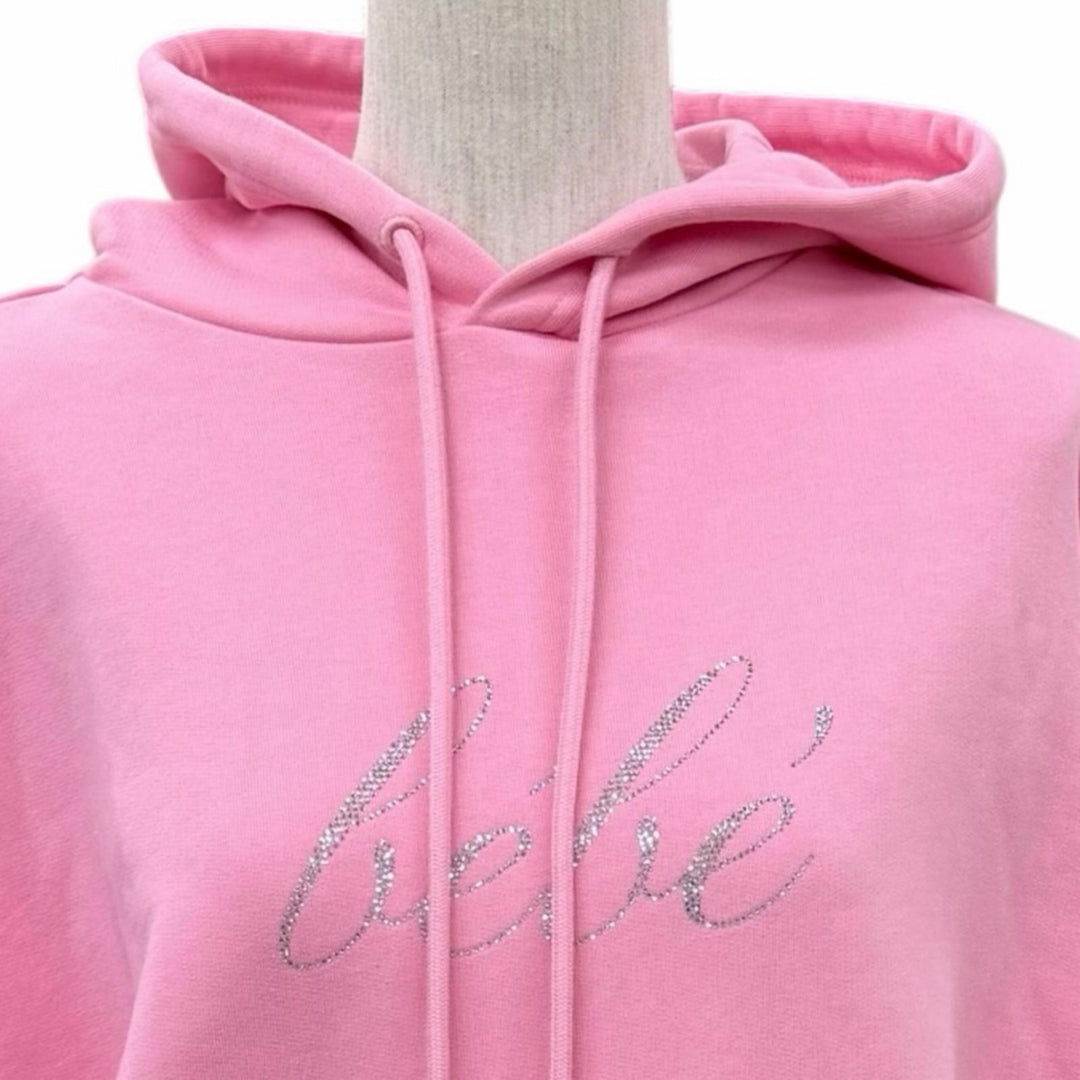 Pristine BALENCIAGA hoodie Oversized Logo Design Pullover pink cotton S 578135