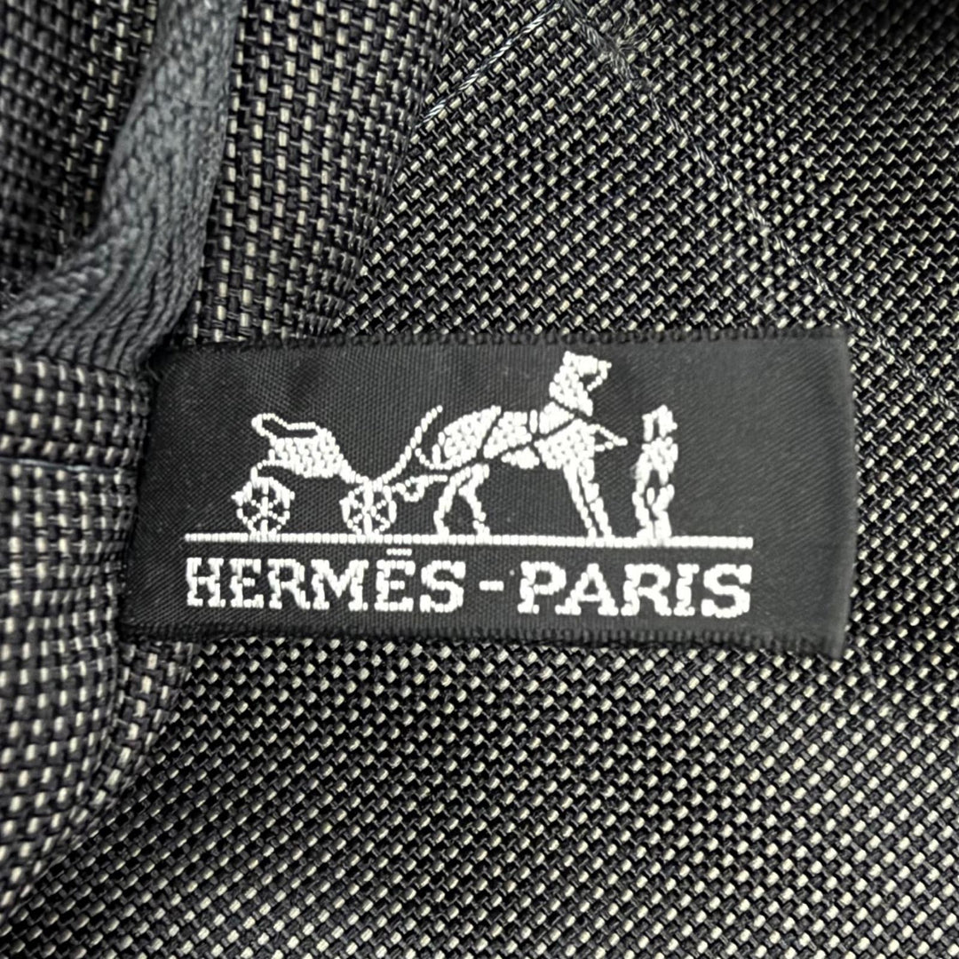 Great HERMES Her Line GM Serie Button Canvas Large Tote Bag Boston Bag gray