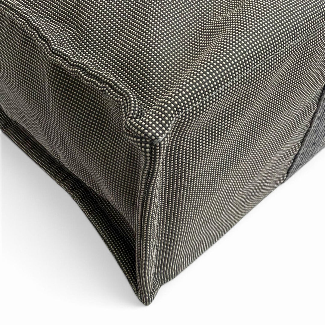 Great HERMES Her Line GM Serie Button Canvas Large Tote Bag Boston Bag gray