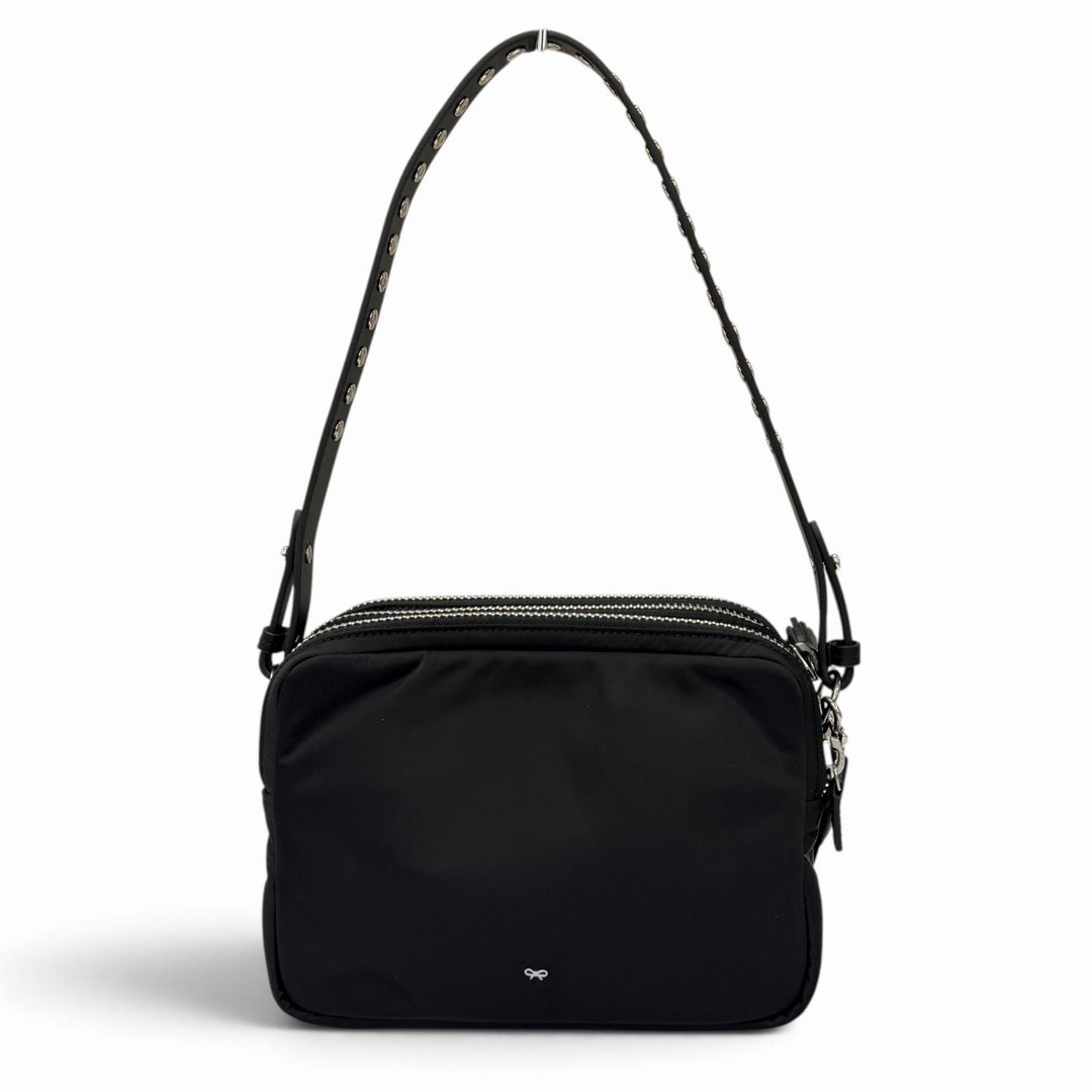 Excellent Anya Hindmarch Shoulder Bag Crossbody Trio Studs Leather 2WAY 204941