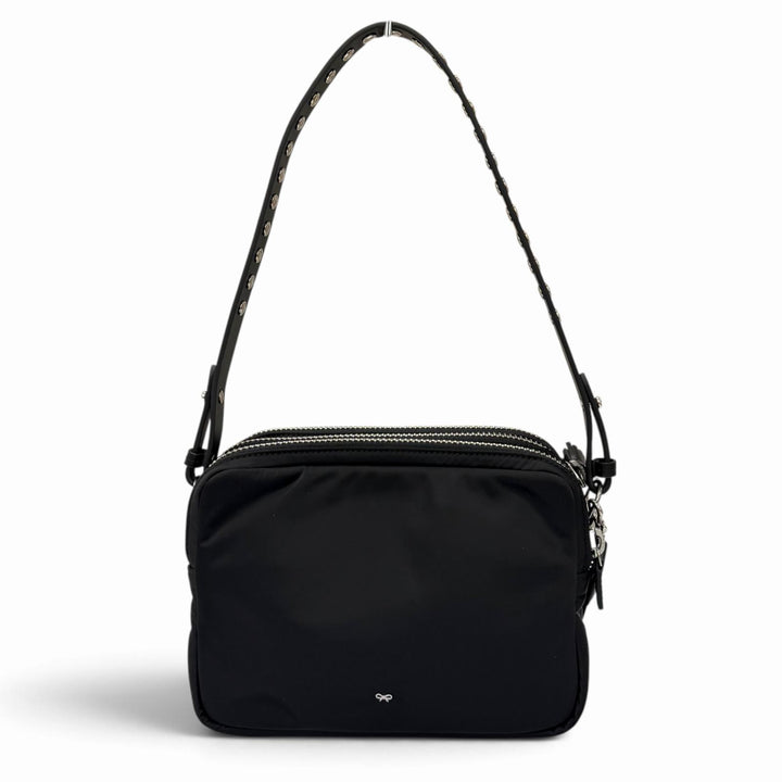 Excellent Anya Hindmarch Shoulder Bag Crossbody Trio Studs Leather 2WAY 204941