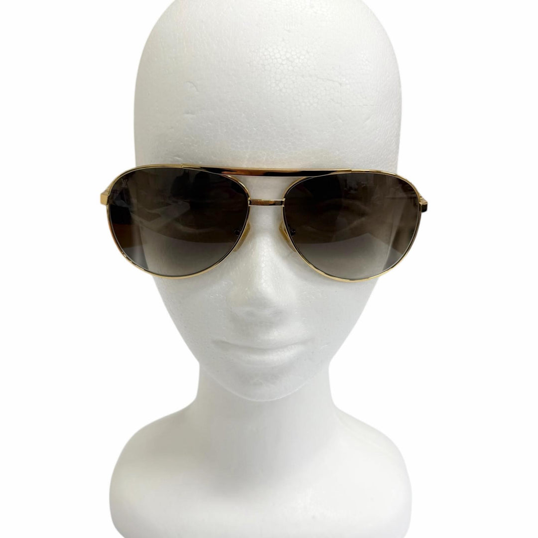 Excellent LOUIS VUITTON Sunglasses Attitude gold