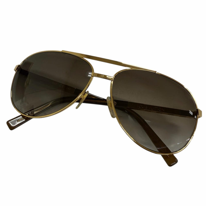 Excellent LOUIS VUITTON Sunglasses Attitude gold