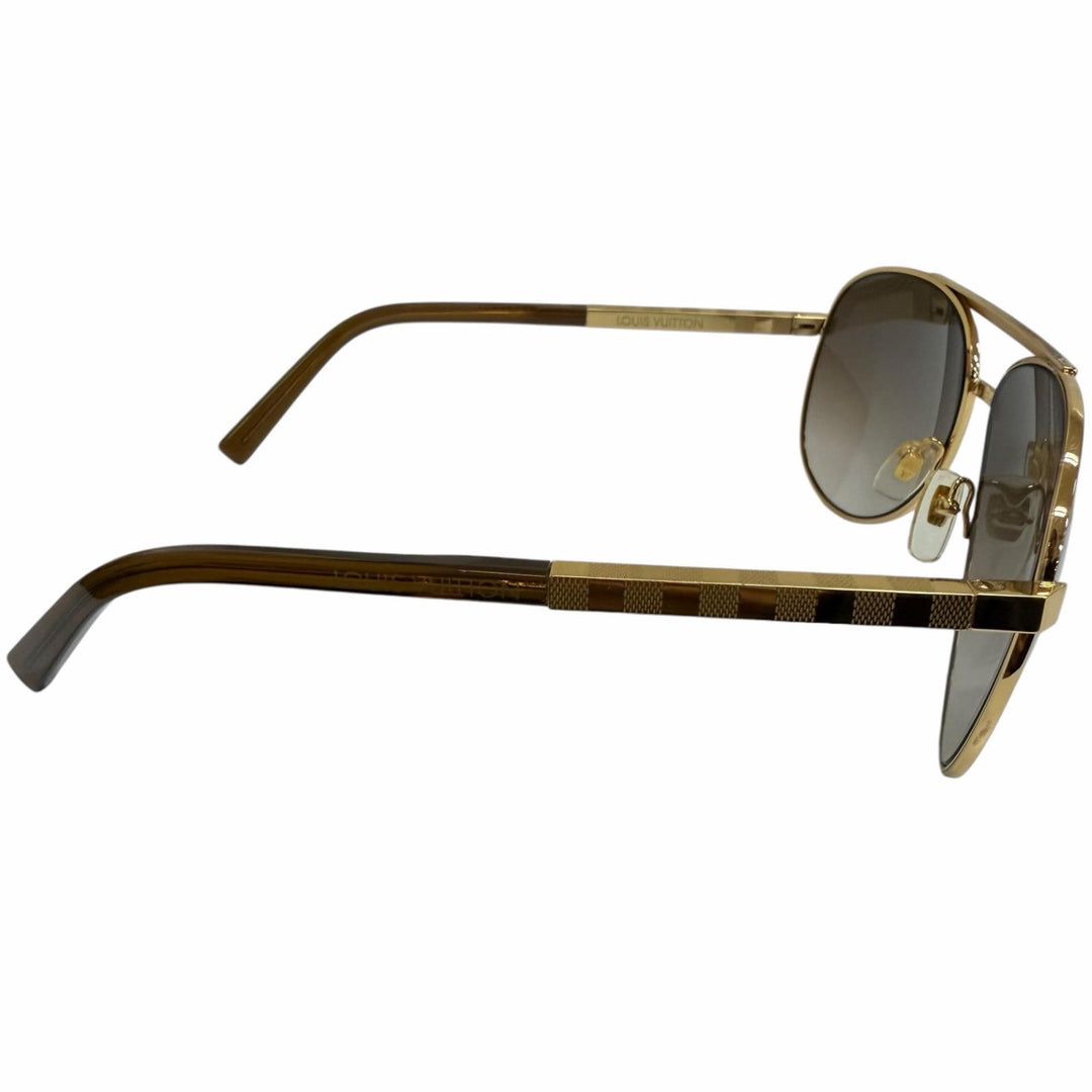Excellent LOUIS VUITTON Sunglasses Attitude gold