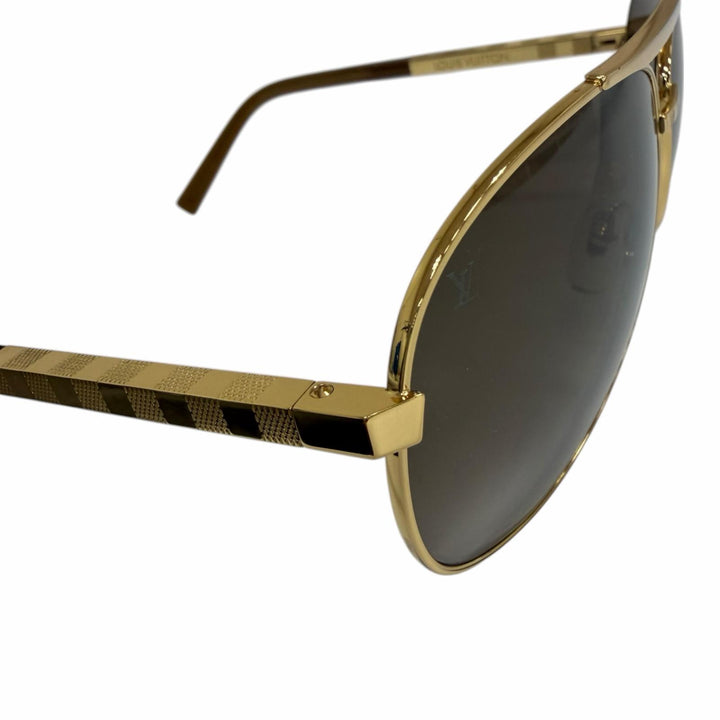 Excellent LOUIS VUITTON Sunglasses Attitude gold