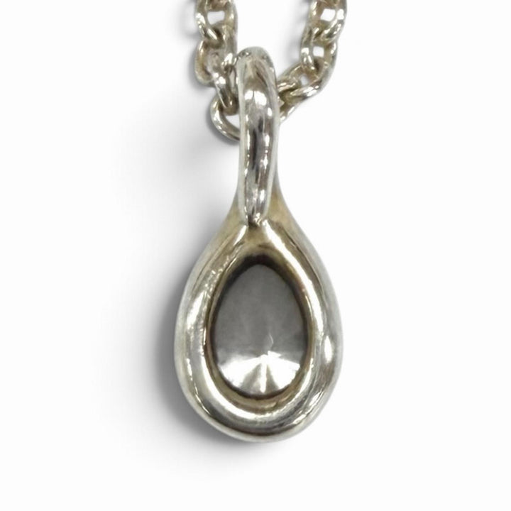 Excellent TIFFANY&Co. Necklace Diamond by the Yard Pendant Pear shape AG925
