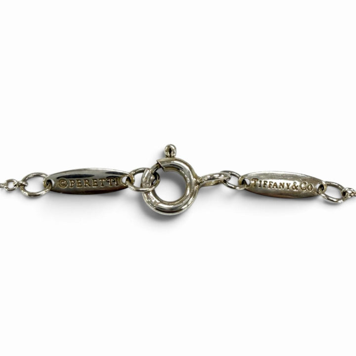 Excellent TIFFANY&Co. Necklace Diamond by the Yard Pendant Pear shape AG925