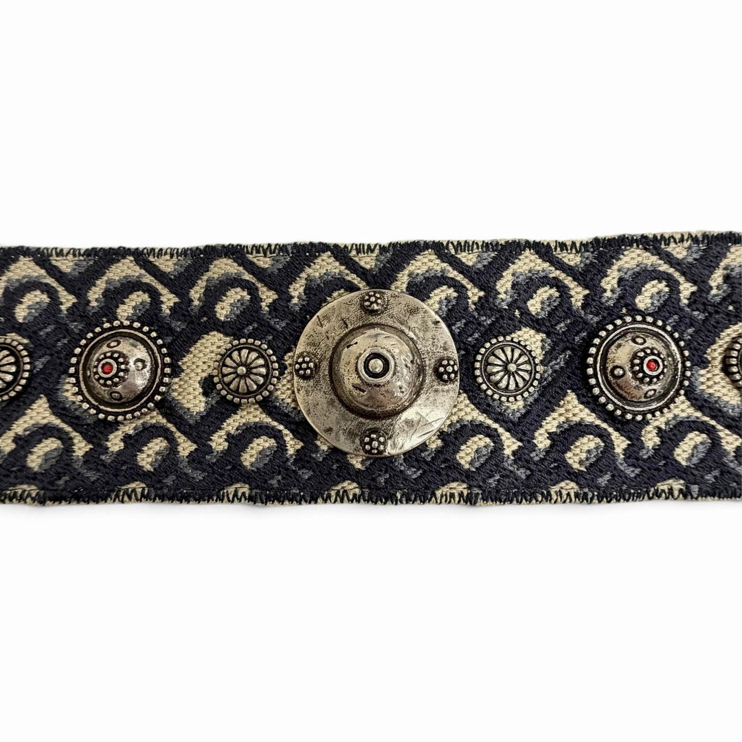 Excellent Christian Dior Shoulder strap Oblique medallion Navy canvas Women