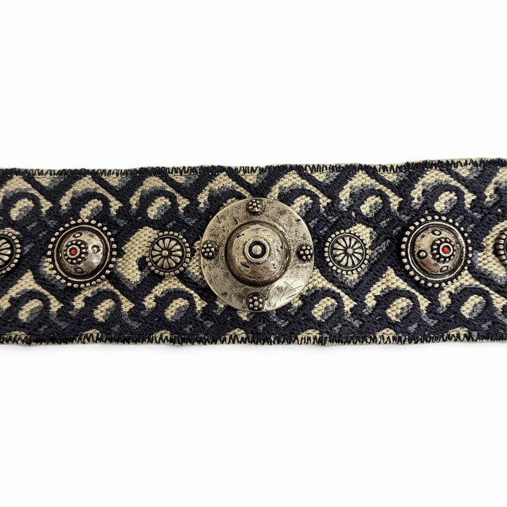 Excellent Christian Dior Shoulder strap Oblique medallion Navy canvas Women
