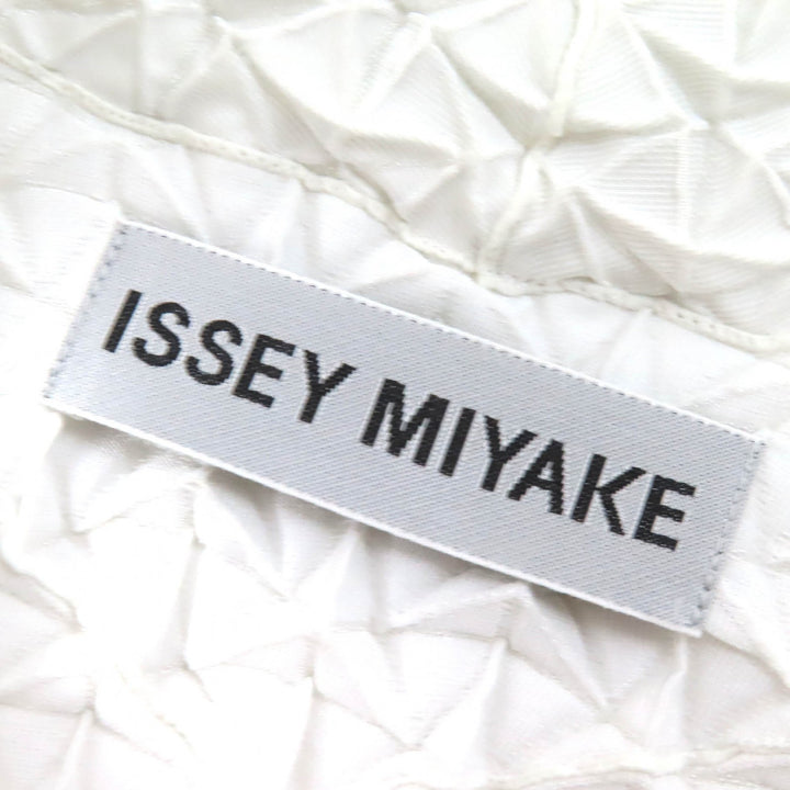 ISSEY MIYAKE coat Steam Pleated Cocoon Coat Light gray polyester 2 IM52FA521