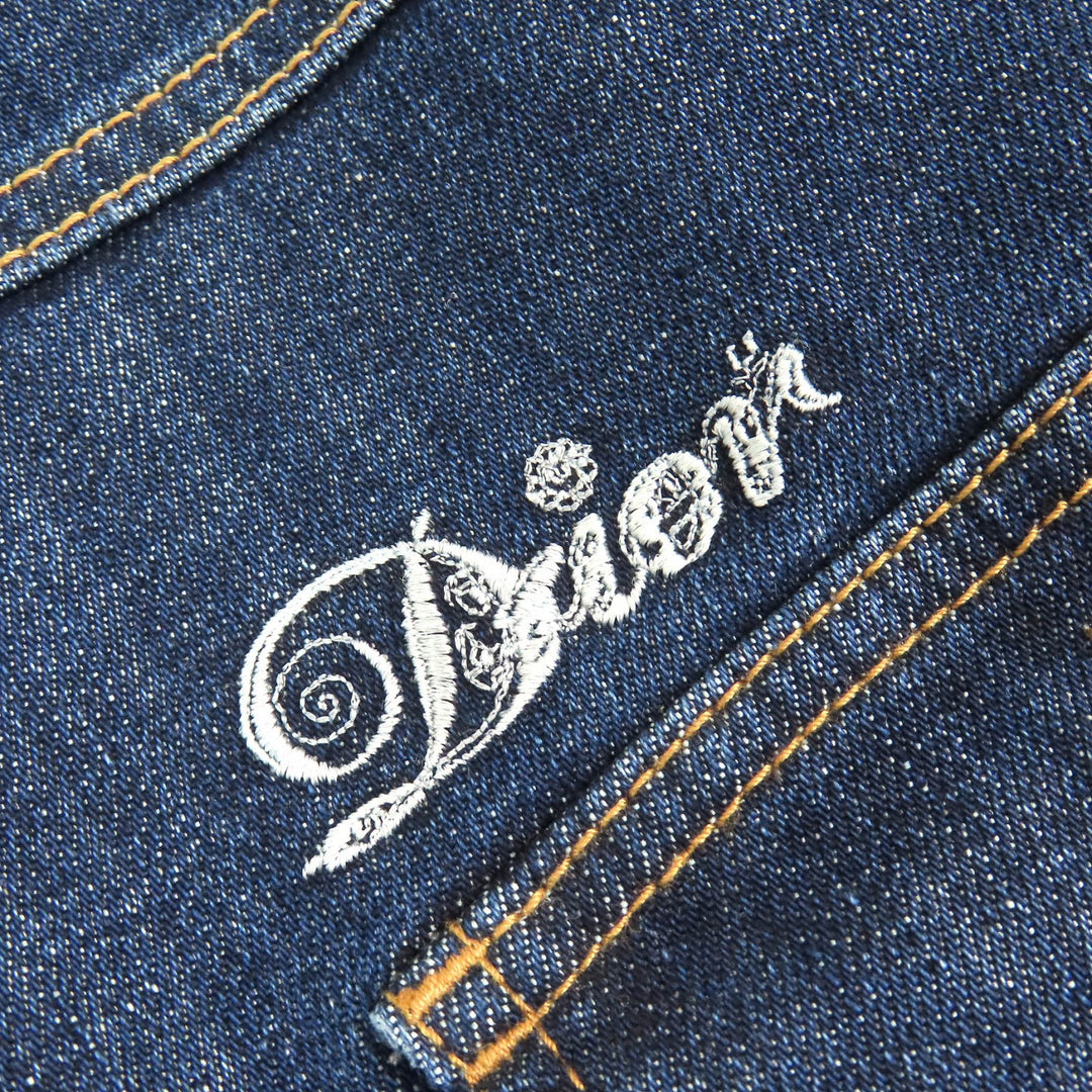 DIOR×KENNY SCHARF Denim Jacket Playing Cards Indigo blue cotton 46 013D480F285X