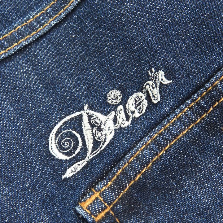 DIOR×KENNY SCHARF Denim Jacket Playing Cards Indigo blue cotton 46 013D480F285X