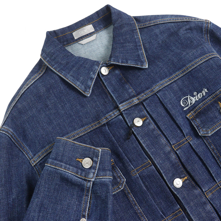 DIOR×KENNY SCHARF Denim Jacket Playing Cards Indigo blue cotton 46 013D480F285X