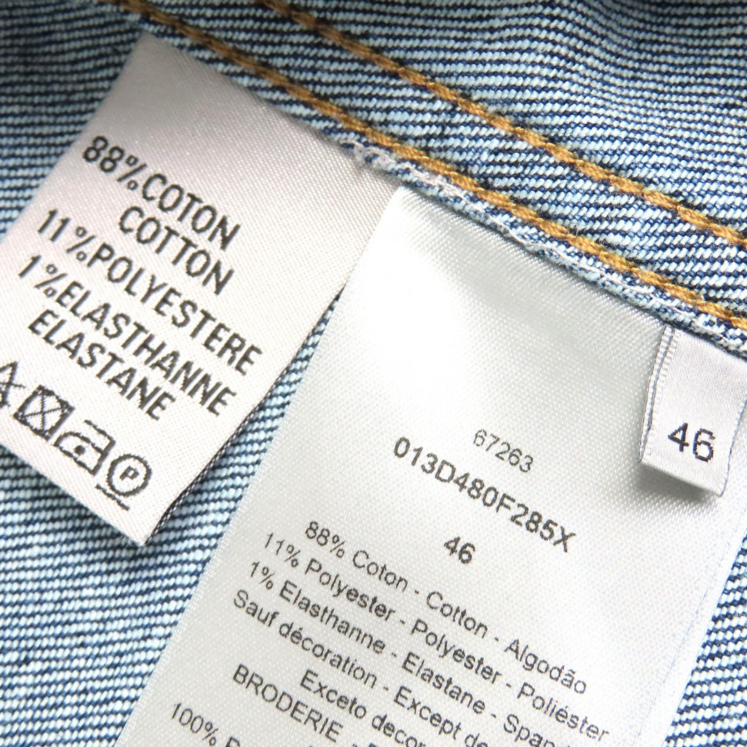 DIOR×KENNY SCHARF Denim Jacket Playing Cards Indigo blue cotton 46 013D480F285X