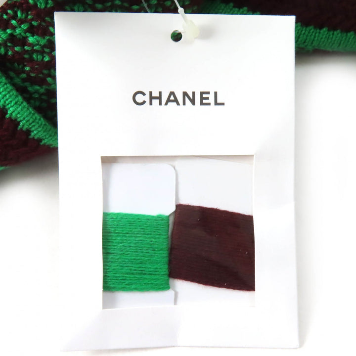 Pristine CHANEL one piece COCO Mark button knit cashmere 34 23A P75435
