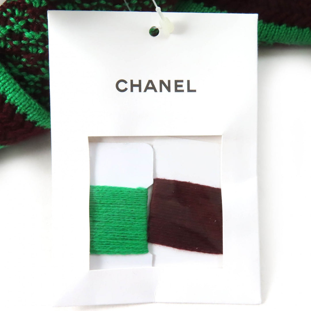 Pristine CHANEL one piece COCO Mark button knit cashmere 34 23A P75435