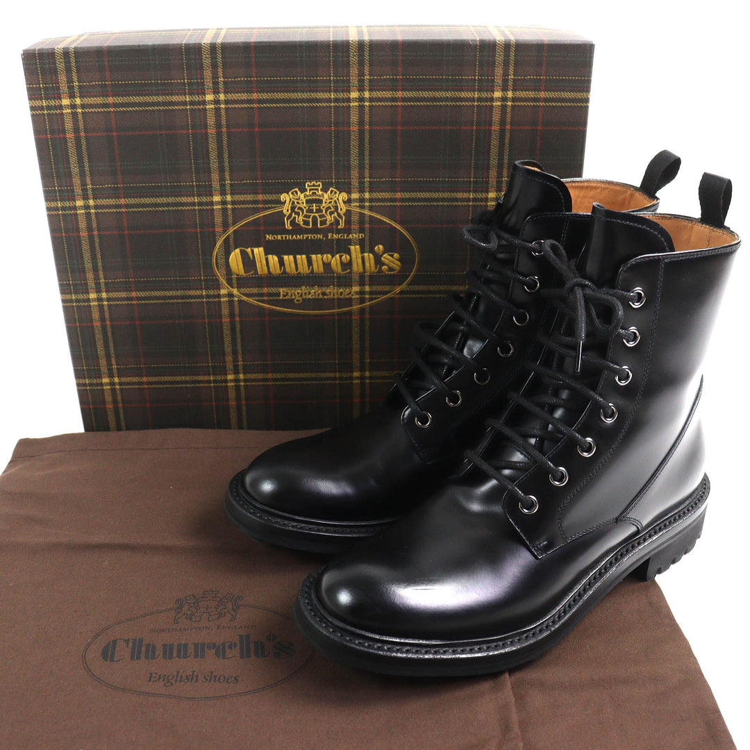 Excellent CHURCH'S short boots NANALAH LW Lace-up ankle boots black leather Women 37