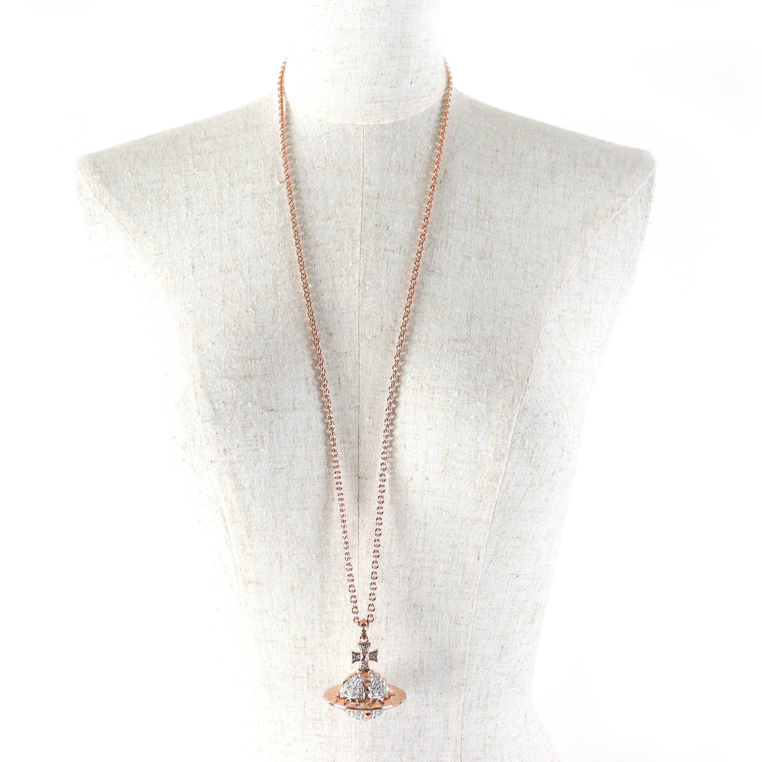 Excellent Vivienne Westwood Necklace Mayfair Large Orb Pendant 63020050-G118-M