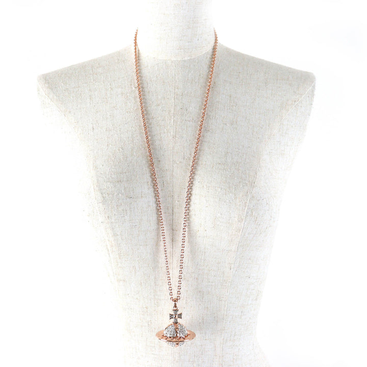 Excellent Vivienne Westwood Necklace Mayfair Large Orb Pendant 63020050-G118-M