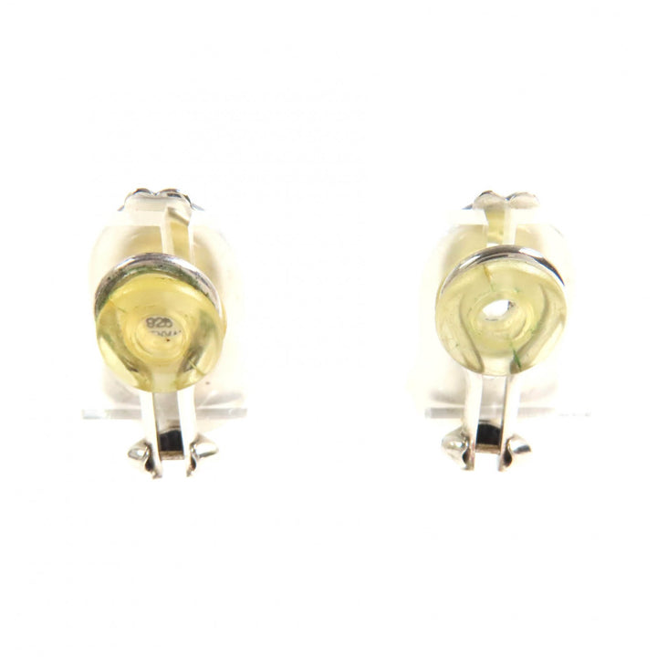 Excellent Georg Jensen Earring Ear clip Silver Red SV925 Women 2007
