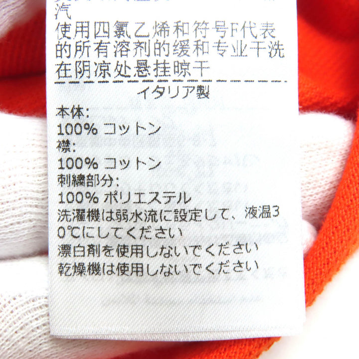 Pristine BOTTEGAVENETA Short sleeve polo shirt Logoembroidery Orange cotton