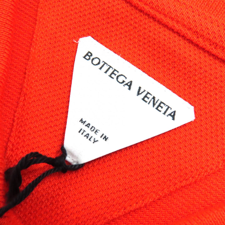 Pristine BOTTEGAVENETA Short sleeve polo shirt Logoembroidery Orange cotton