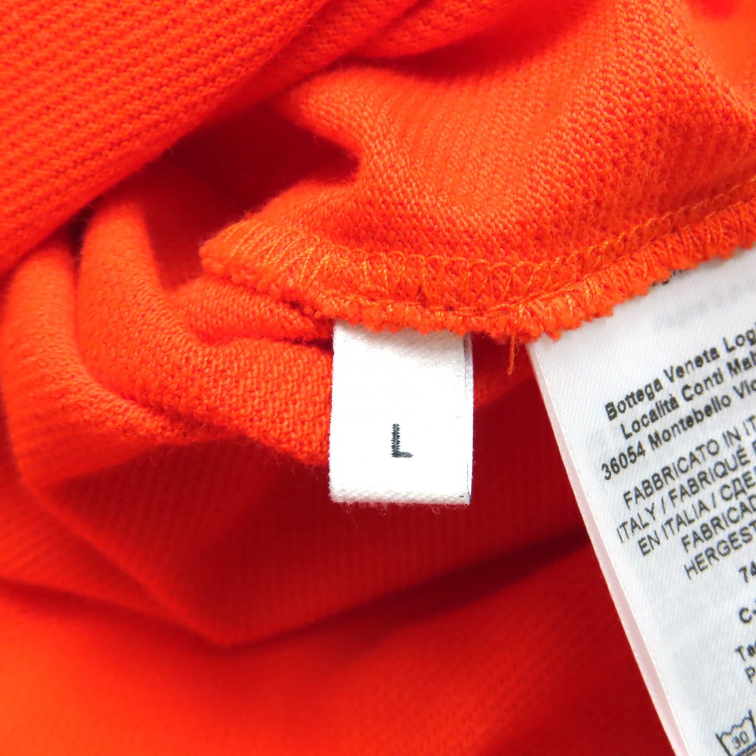 Pristine BOTTEGAVENETA Short sleeve polo shirt Logoembroidery Orange cotton