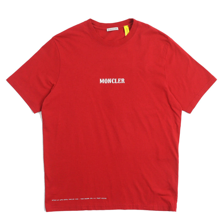 Pristine MONCLER GENIUS 7 FRAGMENT Short sleeve T-shirt logo print crew neck S