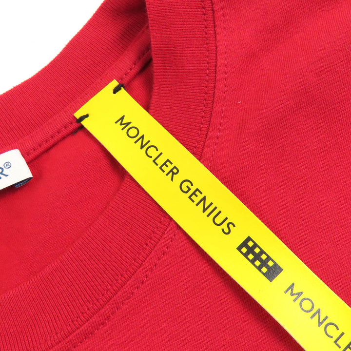 Pristine MONCLER GENIUS 7 FRAGMENT Short sleeve T-shirt logo print crew neck S