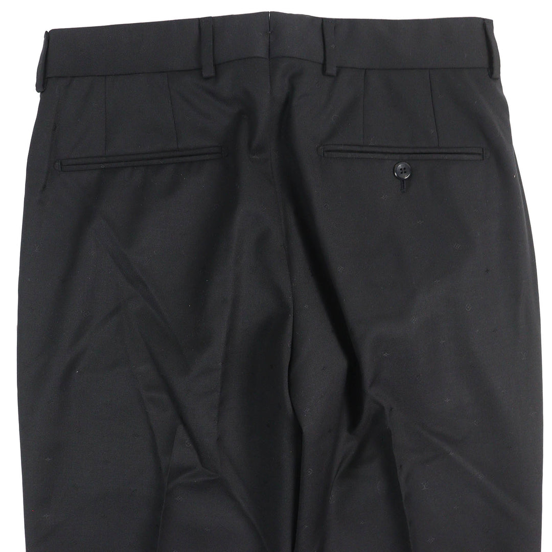 Pristine LOUIS VUITTON Pants Mini cigarette pants slacks unfinished hem black wool